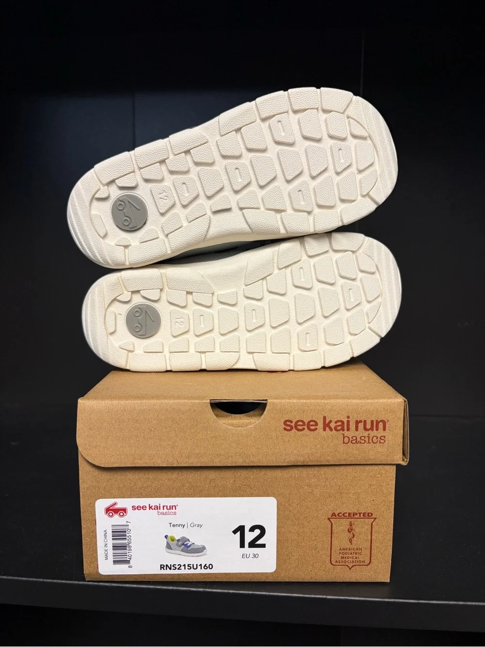 See Kai Run Toddler “Tenny” Gray & Blue Athletic Sneakers